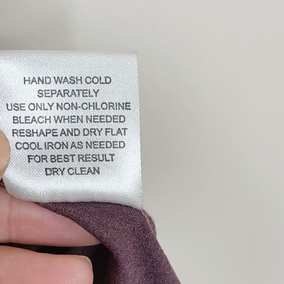 Pink Republic XSmall Purple Faux Sueded Lace Back Dress Sleeveless Artisan Wine - Picture 9 of 11